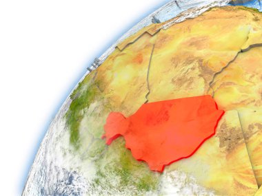 Dünya gezegeninin modeli Nijer