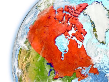 Kanada'da Dünya gezegeninin modeli