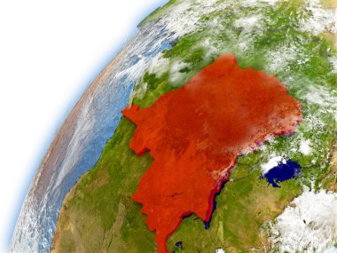 Demokratik Kongo Cumhuriyeti Dünya gezegeninin modeli