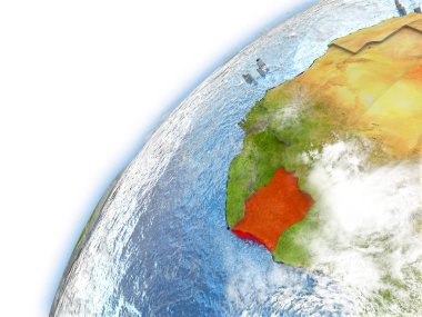 Fildişi Sahili modeli Dünya gezegeninin