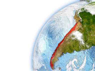 Şili Dünya gezegeninin modeli