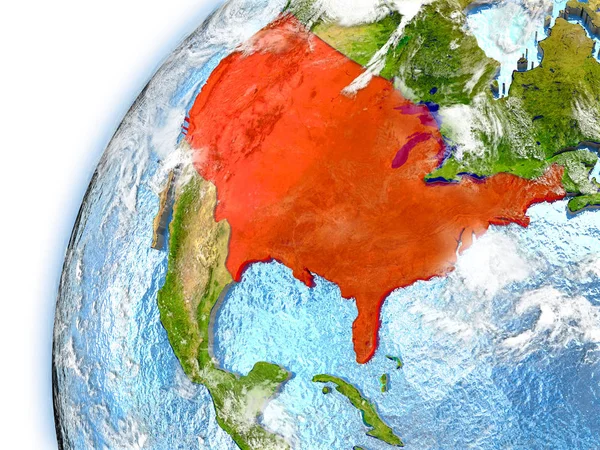 ABD modeli Dünya gezegeninin — Stok fotoğraf