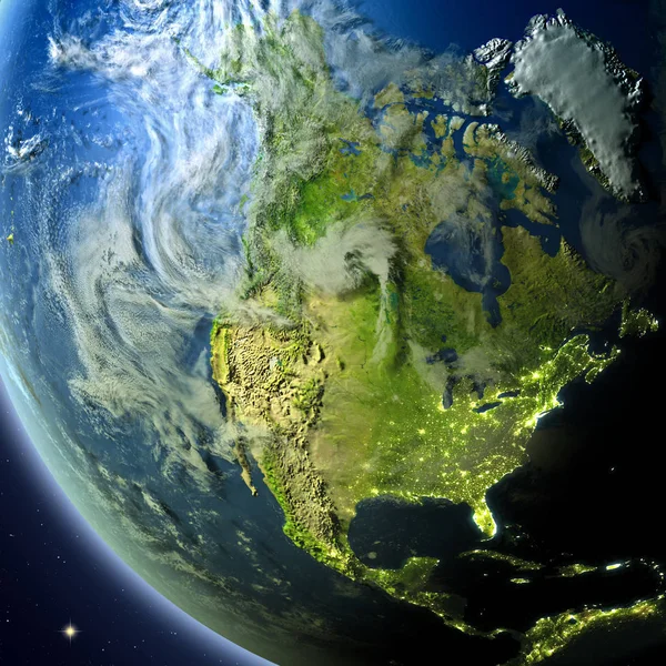 América del Norte desde la órbita —  Fotos de Stock