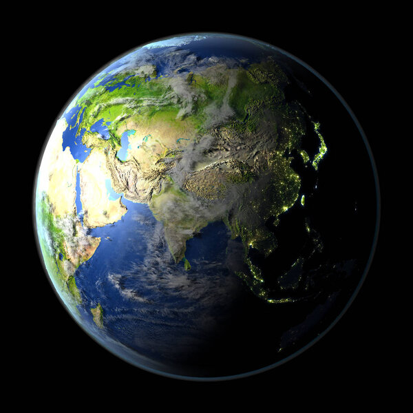 Азия из космоса
