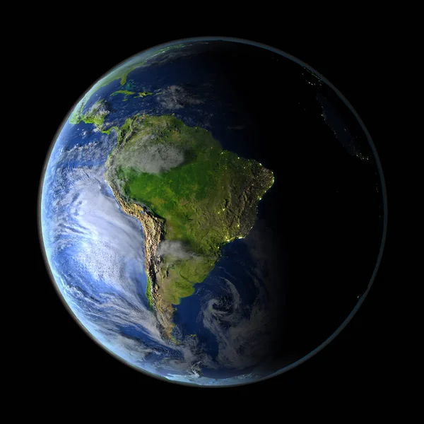 Güney Amerika uzay — Stok fotoğraf