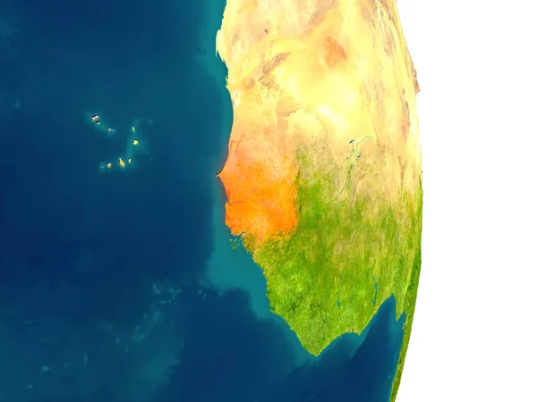 Senegal na planecie — Zdjęcie stockowe