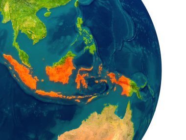 Endonezya gezegen üzerinde