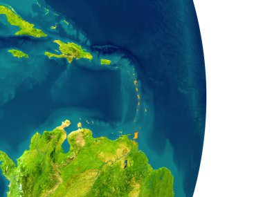 Caribbean gezegen üzerinde