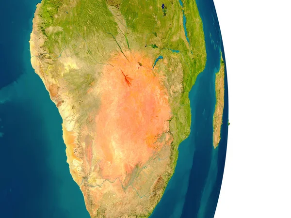Botswana na planecie — Zdjęcie stockowe