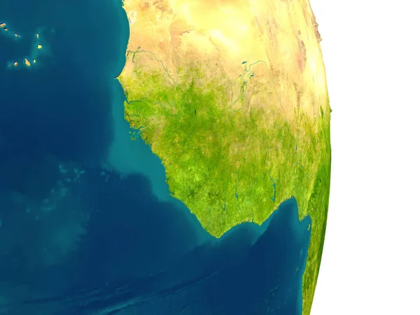Guinea on planet — Stock Photo, Image