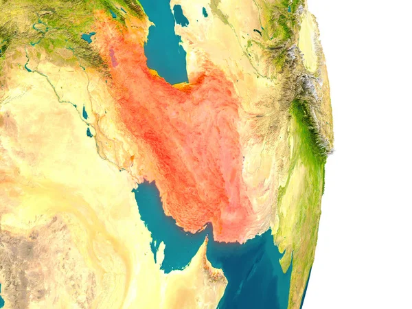 Irão no planeta — Fotografia de Stock