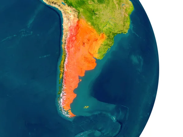 Argentinien auf dem Planeten — Stockfoto