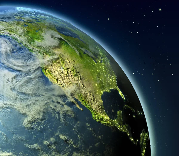 América del Norte desde la órbita — Foto de Stock