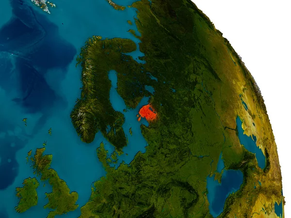 Estonya Dünya gezegeninin modeli — Stok fotoğraf