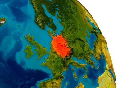 Almanya Dünya gezegeninin modeli