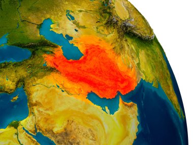 Iran modeli Dünya gezegeninin