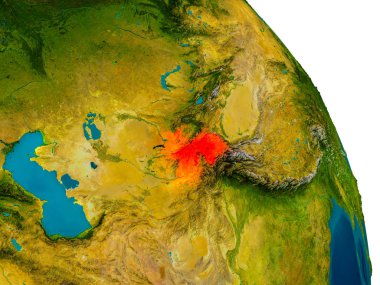 Tacikistan modeli Dünya gezegeninin