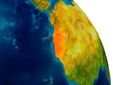 Batı Sahra modeli Dünya gezegeninin