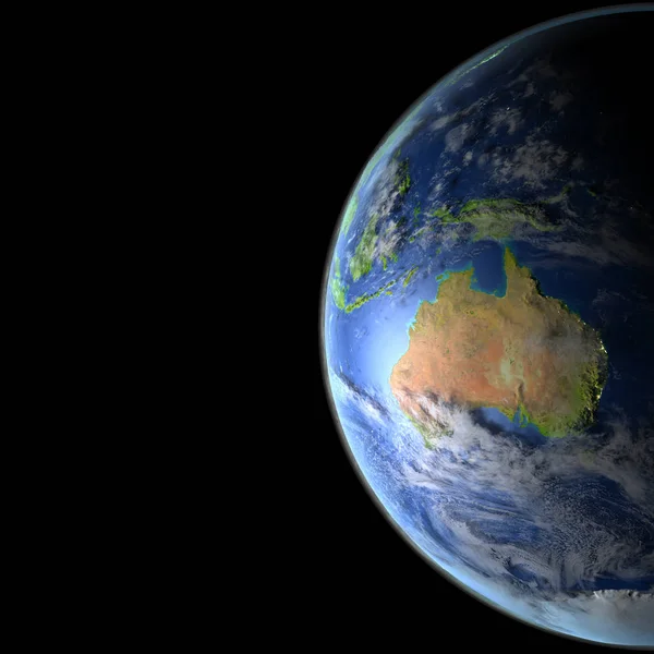 Australien från orbit — Stockfoto