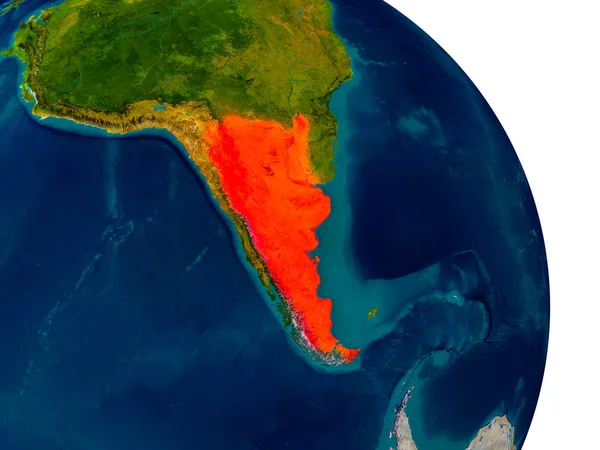 阿根廷的地球模型 — 图库照片
