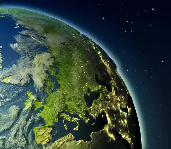 Europa desde la órbita — Foto de Stock