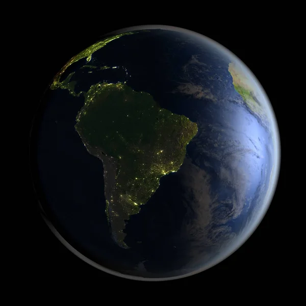South America on planet Earth — Stock Photo, Image
