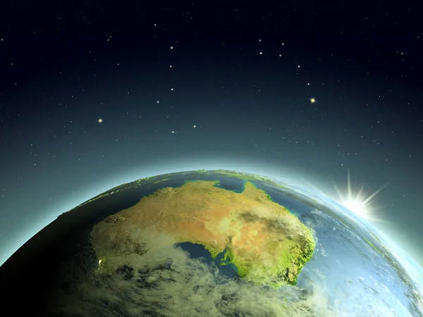 Napkelte felett, Ausztrália — Stock Fotó