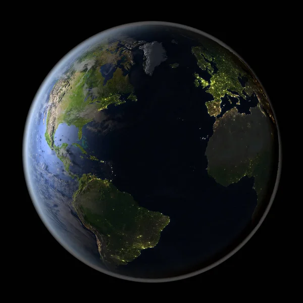 Emisfero settentrionale sul pianeta Terra — Foto Stock