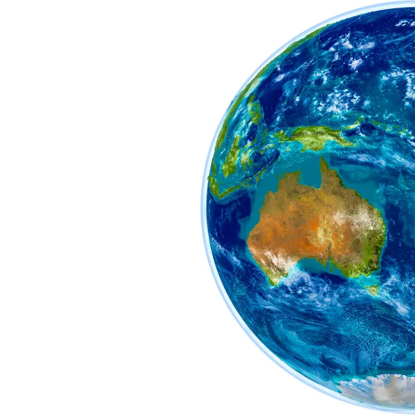 Австралія на фізичні глобус — стокове фото