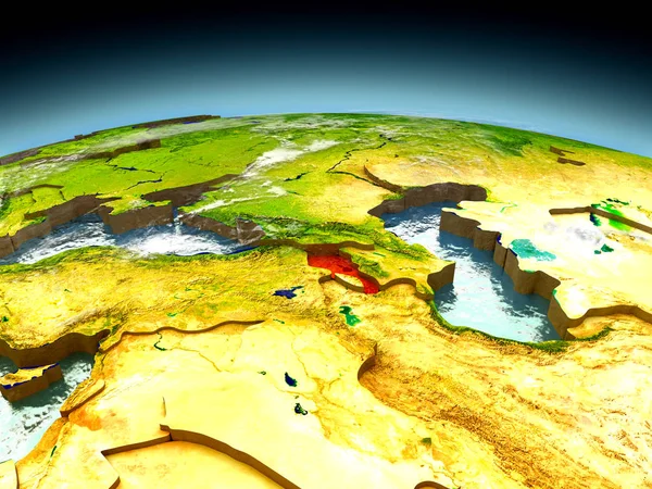 亚美尼亚的地球模型 — 图库照片