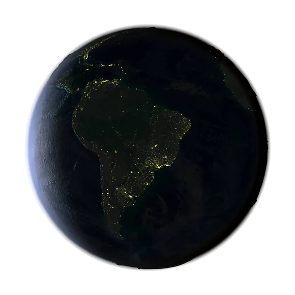 América do Sul do espaço — Fotografia de Stock