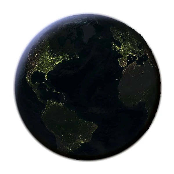 Noordelijk halfrond vanuit de ruimte — Stockfoto