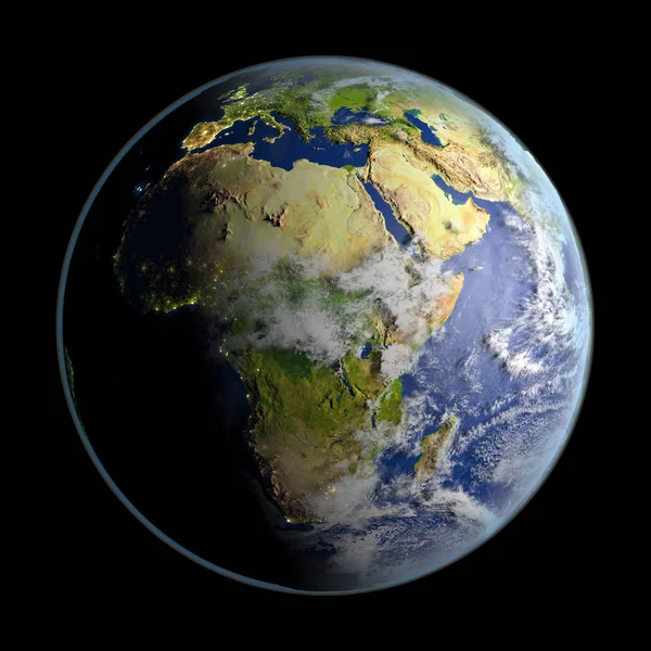 Afrika auf dem Planeten Erde — Stockfoto