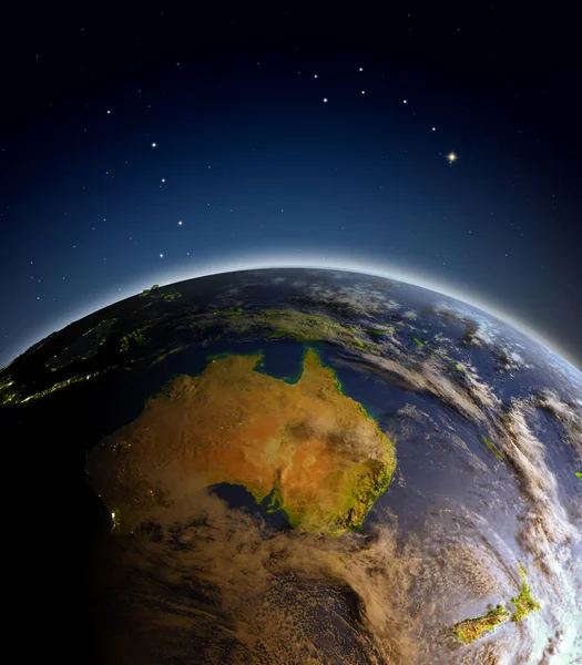 Austrália do espaço — Fotografia de Stock