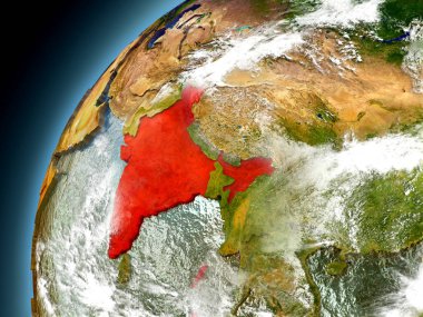 Modeli dünya yörüngesini Hindistan'dan