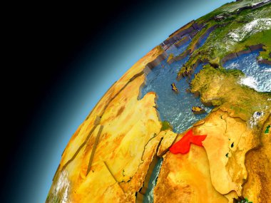Model Dünya yörüngesinden Ürdün