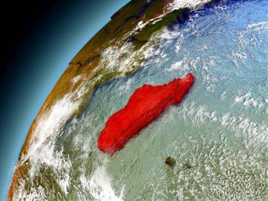 Modeli dünya yörüngesini Madagaskar