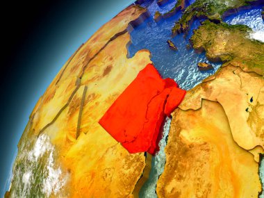 Mısır'dan modelinin Dünya yörüngesi