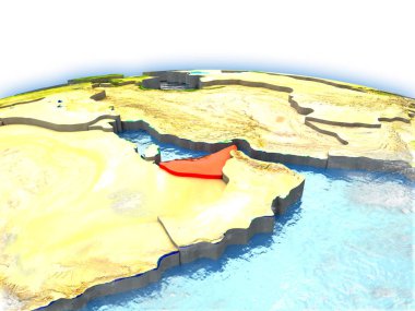 Dünya üzerinde Birleşik Arap Emirlikleri