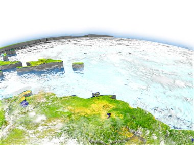 Caribbean küre üzerinde