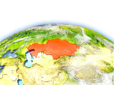 Kazakistan dünya üzerinde