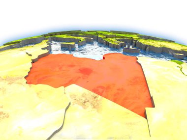 Libya dünya üzerinde