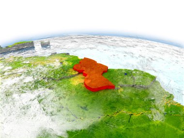 Dünya üzerinde Guyana