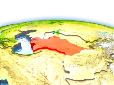 Türkmenistan Globe