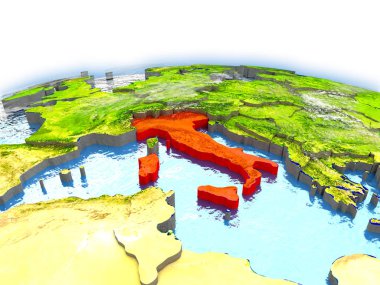 İtalya dünya üzerinde