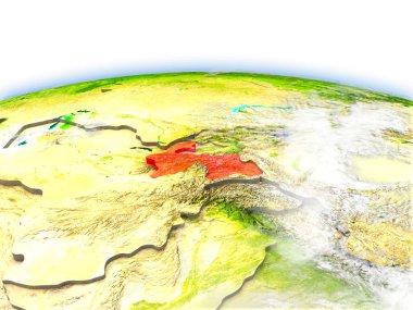 Dünya üzerinde Tacikistan