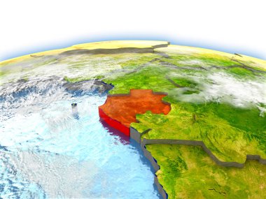 Gabon dünya üzerinde