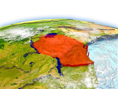 Dünya üzerinde Tanzanya