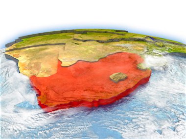 Güney Afrika Dünya üzerinde