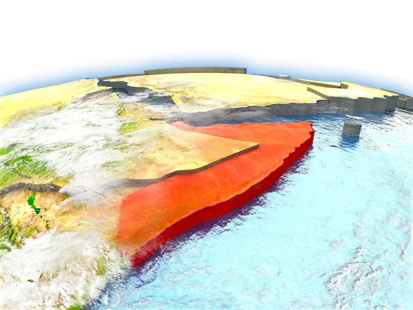 Somalia na świecie — Zdjęcie stockowe